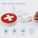 Switzerland Flag Contact Lens Case - Portable Round Storage Box with Mirror for Travel & Daily Use - Buy Online on GoSupps.com