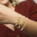 Elastic Bracelet Hair Ties - Mesen 3PCS Hair Ties Bracelet with Gold Metal | Stylish Accessory for Hair and Wrist | Ideal for Outdoor Sports and Activities - Buy Online on GoSupps.com