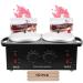 ChoJiah New Upgrated Black Double Wax Warmer Professional More Faster Melted Wax Beads for Hair Removal with Non-Stick Pot Black (with wax beans,wax sticks)
