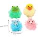 Beavorty 4Pcs Animal Shaped Bath Flower Shower Sponge Loofah - Cute Scrub Balls for Kids & Adults - Soft Bath Pouf Scrubber for Gentle Cleansing - Buy Online on GoSupps.com