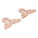YEmirth 2Pcs Baby Wood Teether Toy Deer Horn Shaped Pendant Art Craft DIY Jewelry Accessory