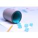 PU Leather Dice Cup Set - Quiet Shaking for Various Games - Includes 6 Regular Dice - Lake Grey - Buy Online on GoSupps.com