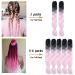 SF FINE 24 Ombre Jumbo Braiding Hair Extensions 5 Pack - Black to Green to Light Green - Kanekalon Synthetic Fiber Hair for Braiding - Buy Online on GoSupps.com