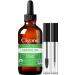 Cliganic Organic Castor Oil, 100% Pure (4oz with Eyelash Kit) - For Eyelashes, Eyebrows, Hair & Skin 4 Piece Set