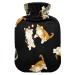 Hot water bottles with cover Pretty Cat hot water bag for pain relief cramps injuries hot water bottle water bag 2 liters