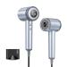 Ionic Hair Dryer Brushless TECHMERI Hair Blow Dryer 110 000 RPM Fast Drying Salon Blow Dryer with LED Screen Travel Hair Dryer for Women with Nozzle 4 Heating/3 Speed