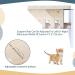 Cat Window Perch - Natural Wood with Removable Fleece Mat - Space Saving Seat for 2 Cats - Solid Construction (23.6L x 14.8W x 6.7H) - Buy Online on GoSupps.com