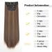 YDDM Clip-In Hair Extensions - 24 Inch Synthetic Smooth Realistic Look - 4Pcs 8H27# - Affordable & Easy to Use - Buy Online on GoSupps.com