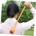 Fomiyes Wooden Back Massage Device & Shoe Helper - Portable Bamboo Back Scratcher 48x3.8cm Khaki - Buy Online on GoSupps.com