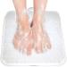 Newthinking Shower Foot Scrubber Cleaner Massager, Exfoliating Feet Massager Spa with Suction Cup Improves Foot Circulation & Reduces Foot Pain (Clear White)