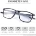 Photochromic Progressive Multifocus Reading Glasses UV400 | Outdoor Sunglasses & Blue Light Blocking Goggles for Men & Women - Black 2.0x - Buy Online on GoSupps.com
