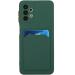 Buy Tivenfezk Nadoli Ultra Thin Silicone Case for Samsung Galaxy A73 5G | Shockproof Scratch-Resistant Wallet TPU Cover with Card Holder - Dark Green - Buy Online on GoSupps.com