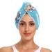 Dog Astronauts Hair Towel 2 Pack Super Absorbent Hair Drying Towel Quick Dry Hair Turbans Head Towel with Button Twisty Wrap for Women Girls
