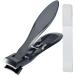 Nail Clippers Nail Clippers Stainless Steel Nail Clippers with Nail File | Toenail Clippers for Men and Women Pedicure Tools Nail Care for Grooming Black - Buy Online on GoSupps.com