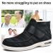 Women's Diabetic Closed High Top Slippers - Edema Arthritis Orthopedic Bandage Therapy Shoes (Gray Winter Size 12 - Buy Online on GoSupps.com