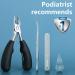Wanmat 4PCS Toe Nail Clipper Set for Seniors - Professional Podiatrist Toenail Nipper with Surgical Stainless Steel Blades, Soft Grip Handle - Ideal for Ingrown or Thick Toenails - Buy Online on GoSupps.com