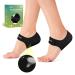 Gel Heel Protectors - (2 Pairs) Premium Breathable Welnove Heel Cups for Women Heel Inserts for Women Heel Pads for Achilles Tendonitis Dry Cracked Heels (W 4.5-9 / M 5-8)