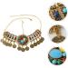 Women Necklace Headpiece Bohemian Necklace Retro Decor Metal Trim Women Jewelry Necklace Neck Chain Necklaces for - Buy Online on GoSupps.com