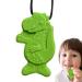 Tough Silicone Dinosaur Necklace for Kids - Chewing & Fidget Toy - Portable Sensory Bite Chain - Zonewd Green - Buy Online on GoSupps.com