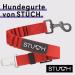 STUCH Universal Bungee Safety Belt for Dogs & Cats - Red | Fits All Breeds & Cars | Secure Travel Solutions - Buy Online on GoSupps.com