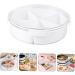 Alipis Dried Fruit Plate Lunchbox Vegetable Platter Kid Snack Serving Tray Candy Case Fruit Tray Household 26X7.5CM White - Buy Online on GoSupps.com
