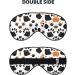 Animal Paw Prints Eye Mask | Unisex Soft Light-Blocking Sleeping Mask | Comfortable Black Travel Accessory - Buy Online on GoSupps.com