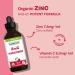 Certified Organic ZINC - Up to 230 Servings - Kids & Adults - Zinc with Vitamin C - Immunity & Energy - Vegan - Sugar Free - Cherry Flavour - Made in Canada - Buy Online on GoSupps.com