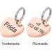 Personalized Heart Pendant for Dogs & Cats - Engraved Name Tag Badge - Unique Pet Gifts in Rose Gold - Perfect Pet ID for All Collars - Buy Online on GoSupps.com