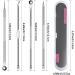 Blackhead remover double head Pimple Extractor Kit Acne Needle Nose Facial Cleaning Tool Stainless Steel beauty kit 4pcs silver - Buy Online on GoSupps.com