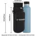 Nuovoware Water Bottle Carrier Bag  Bottle Pouch Holder  Adjustable Shoulder Hand Strap 2 Pocket Sling Neoprene Sleeve Sports Water Bottle Accessories for Hiking Travelling Camping Black - Buy Online on GoSupps.com