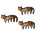 Magiclulu 3st K tzchen-Massagekamm Massage device Cat-shaped comb massage tools head massage comb massage full body massage travel hair ridge broad tooth comb sandal wood travel