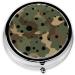 Camouflage Mini Round Pill Box | 3 Compartment Portable Organizer for Home Office & Travel - Buy Online on GoSupps.com