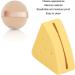 Triangular Powder Storage Box Puff Holder Easy to Clean Convenient Double-sided Air Vent Smooth-closing Silicone Portable for Home Travel (Yellow) - Buy Online on GoSupps.com