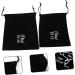 BELLIFFY 2pcs Storage Bag Styling Tool Organizer Empty Matte Lip Tubes Hair Dryer Supplies Velvet Black - Buy Online on GoSupps.com
