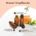 Reyshin 30ml Amber Glass Drip Bottle Set (12 Pack) - Durable Brown Bottles for eCommerce Shipping Worldwide - Buy Online on GoSupps.com