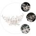 Ipetboom Alloy Pearl Hair Comb Rhinestone Barrettes Hair Accessory for Women Pearl Hair Pin Tiara Bridal Headdress Hair Accessories White European and American Bride Iron Wire - Buy Online on GoSupps.com