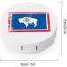 Vintage Wyoming State Flag Contact Lens Case | Travel Portable Round Storage Box Kit with Mirror for Outdoor Use - Buy Online on GoSupps.com