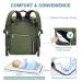 Lekebaby Dark Green Diaper Backpack - Multifunctional Large Capacity Baby Bag with Diaper Pad for Travel | Ideal for On-the-Go Parents - Buy Online on GoSupps.com