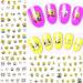 Spongebob Cartoon Style Nail Art Decals - 12 Sheets | Cute 3D Nail Stickers for Women & Girls | Manicure Accessories - Buy Online on GoSupps.com
