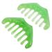Tovinanna 2 pieces eight -tooth comb massage comb scalp crested massage tool Gua Sha Brett Schabebrett Gua Sha comb massager head massage tools Schabekamm comb