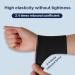 Wrist Compression Sleeve - Support for Tendonitis Arthritis & Sprains | Pain Relief & Elastic Carpal Tunnel Protector (Black - Buy Online on GoSupps.com