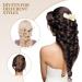 AOMIG Clip in Extensions - 4PCS Dark Brown Wavy Curly Synthetic Hair Extensions for Women | Natural Clip-in Hairpiece - Buy Online on GoSupps.com