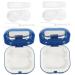 Solustre box with 2 sets contact lens container contact lenses case contact lens box accessories for contact lenses container for lenses fashion make-up mirror case.