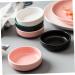 MAGICLULU 8 Pcs Sauce Dish Vinegar Dish Sauce Serving Sauce Bowls Relish Plate Small Ceramic Bowl Soy Sauce Dish Ingredient Bowls for Prep Sauce Seasoning Dish Fruit Seasoning re-usable 9X9X2.5CMx4pcs Blackx4pcs - Buy Online on GoSupps.com