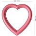 Yeekea Heart Shape Makeup Mirror - Pink | Cosmetic Desktop & Wall Hanging Mirror - Buy Online on GoSupps.com