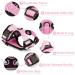 Breakproof Cat Dish Set with Adjustable Reflective Vest for Small Kittens - Pink XXS - Buy Online on GoSupps.com