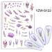 1 Sheet Decoration Sweet Summer Series Nail Sticker Butterfly-shape Lavender Decals Stickers(YZW-S130) - Buy Online on GoSupps.com