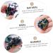 VILLCASE 6 Pcs Colorful Crystal Clusters Fish Decorations for Tank Druzy Geode Natural Stones Gem Display Colorfulx3pcs 3X3CMx3pcs - Buy Online on GoSupps.com