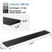 Ruedamann 0.8 Rise Threshold Ramp - 1500 LBS Capacity - Non-Slip Solid Rubber Ramp for Wheelchairs and Scooters - 35.4 Wide - Buy Online on GoSupps.com
