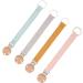 OKwife Natural Wooden Pacifier Clips | Baby Pacifier Holders Made of Cotton & Linen | International Shipping Available - Buy Online on GoSupps.com